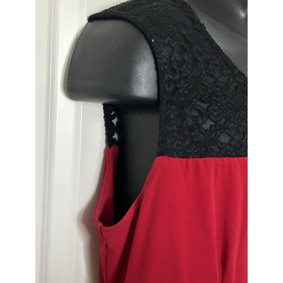 ENFOCUS Women Black & Red Bodycon Dress Size 20W - Picture 7 of 12
